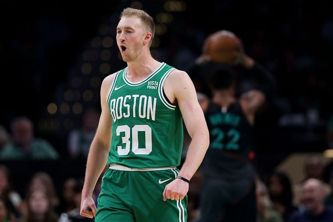 Sam Hauser's 30-point game on 3-pointers alone sees him join exclusive club to achieve rare NBA record