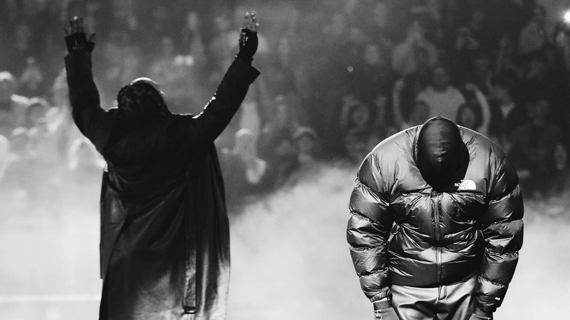 Ty Dolla $ign and Kanye West performing at their 