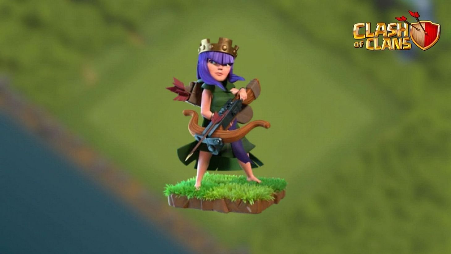 Archer Queen attacks using her bow and arrow (Image via Supercell)
