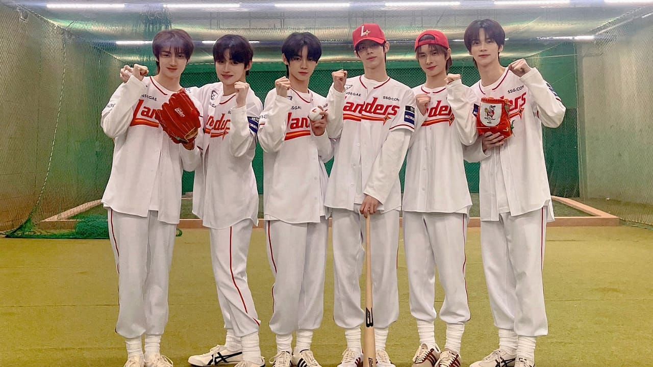 TWS at the 2024 KBO League Opening Game (Image via X/@tws_pledis)