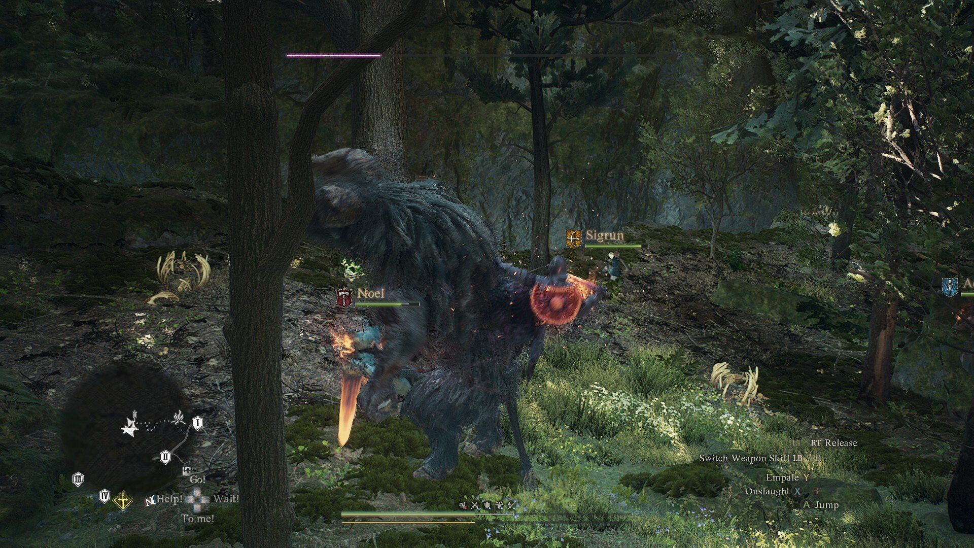 Be it a Minotaur or a Goblin, the Arisen and their pawns can overpower almost anything (Image via Capcom)