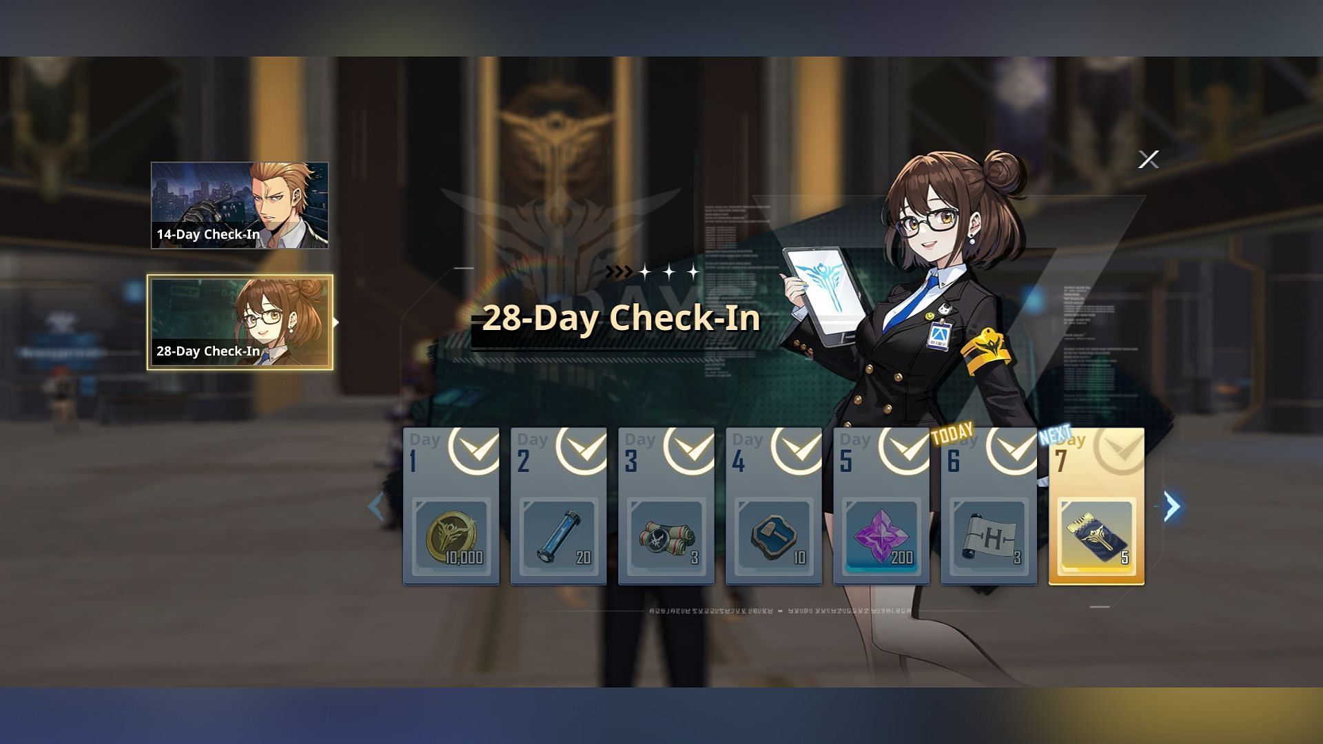 Daily check-in events are among the best sources for obtaining Draw Tickets in Solo Leveling: Arise (Image via Netmarble)