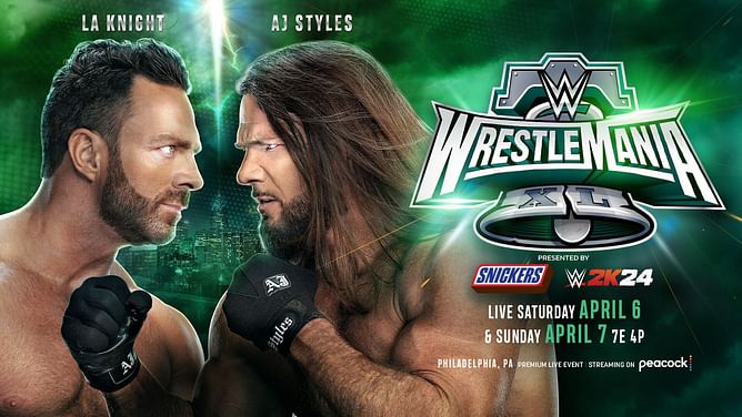 WWE Legend isn't feeling the AJ Styles-LA Knight WrestleMania feud: "Kick it out, get it on the pre-show" (Exclusive)