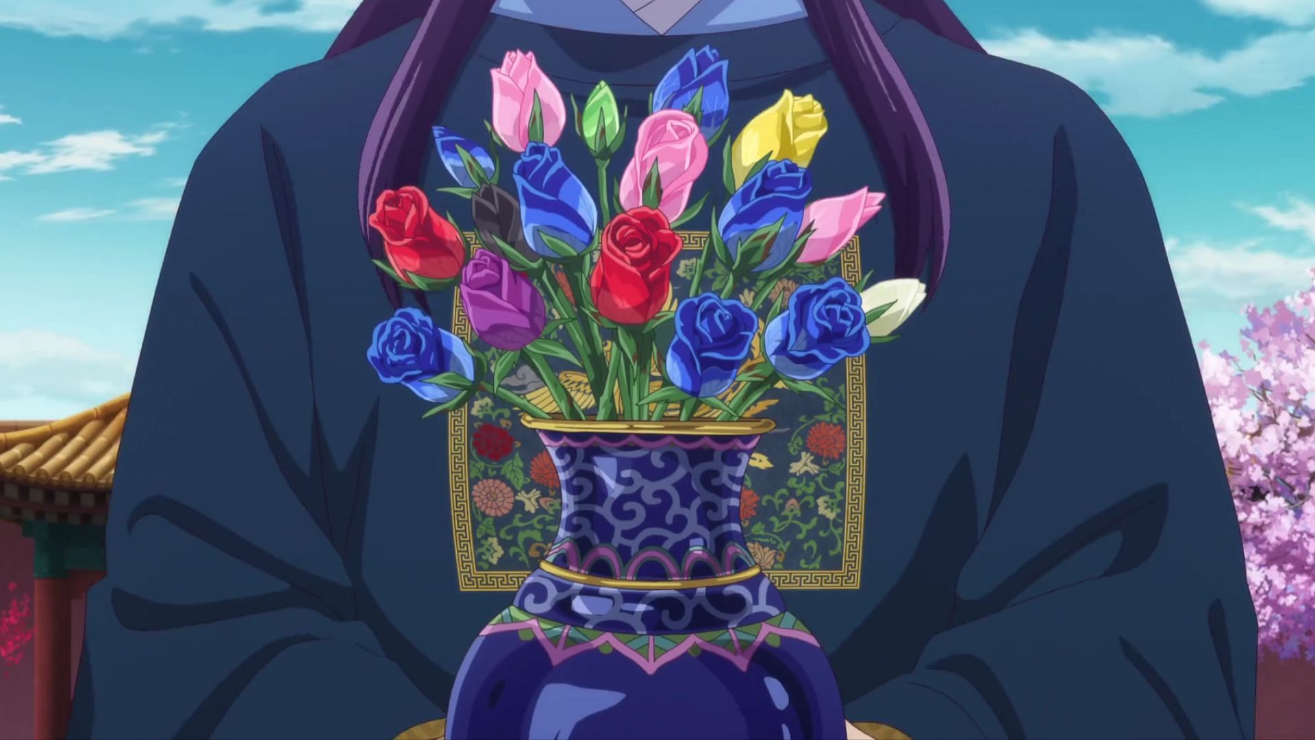 The Blue Roses as shown in the anime (Image via TOHO Animation)