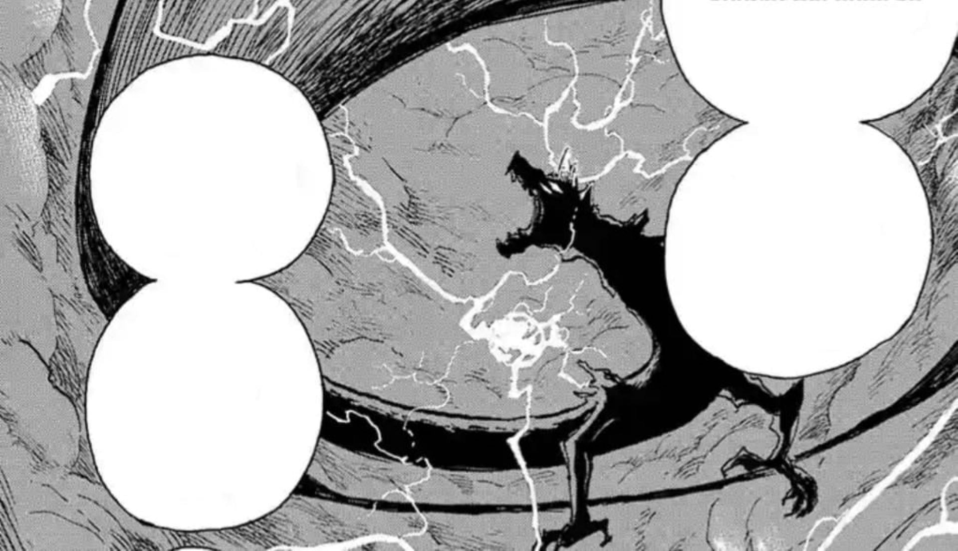 A dragon, as seen in the chapter (Image via Masaoki Shindo/Shueisha)