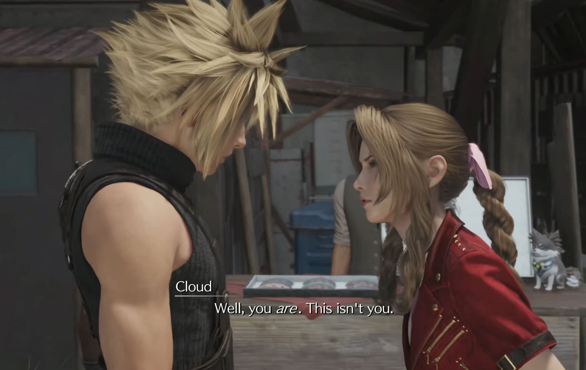 Aerith and Cloud in Final Fantasy 7 Rebirth