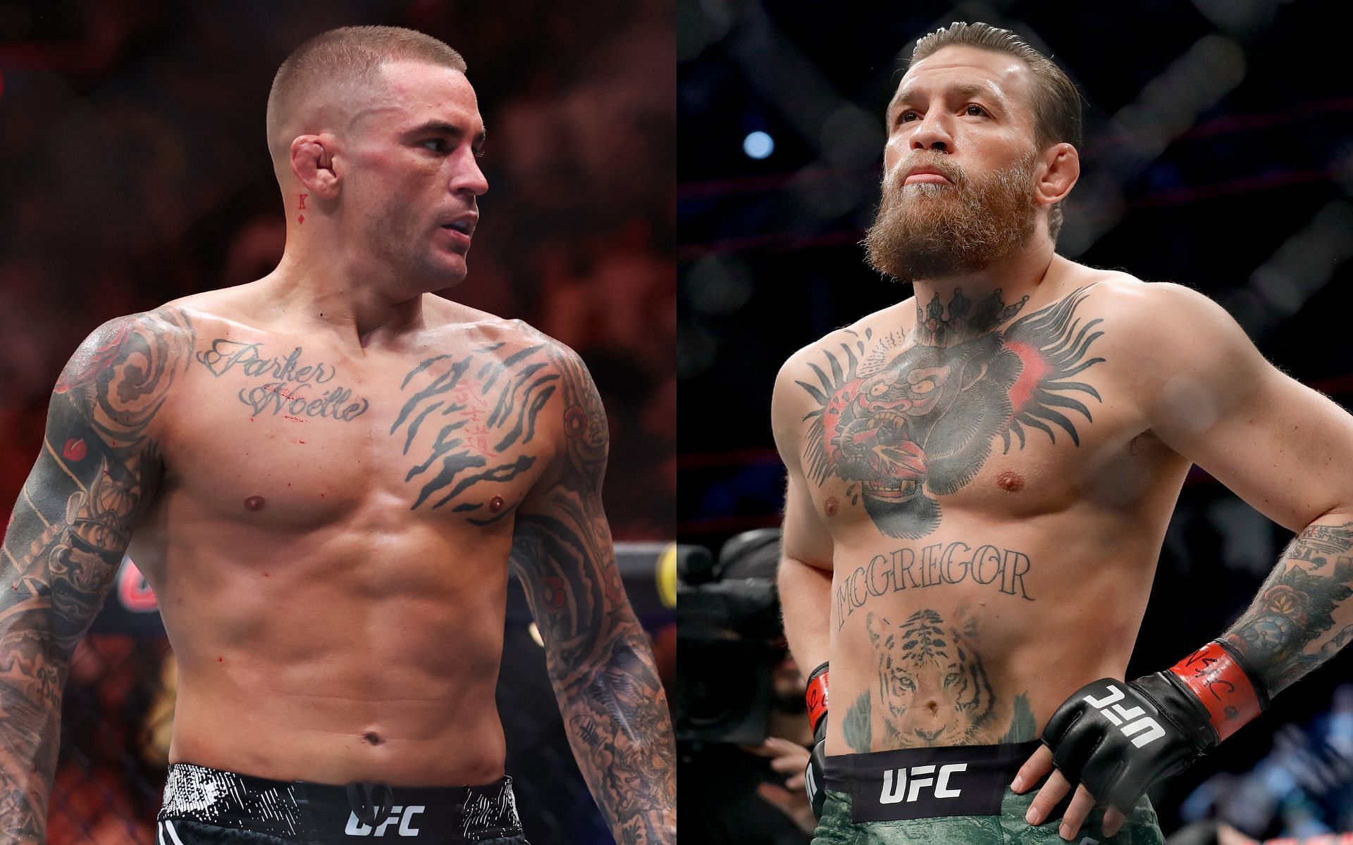 Dustin Poirier (left) and Conor McGregor (right) have long been at odds with one another [Images courtesy: Getty Images]