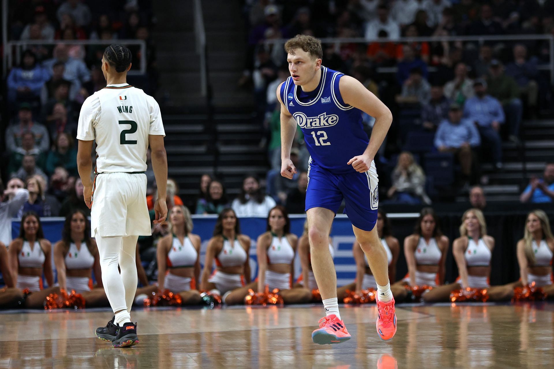 Drake guard Tucker DeVries secured his second-straight MVC Player of the Year on averages of 21.9 points, 6.9 rebounds, 3.5 assists, and 1.7 steals.