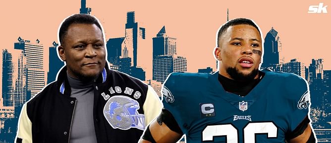 NFL legend Barry Sanders gives Saquon Barkley advice as RB's $46,750,000 free agency deal ruffles feathers