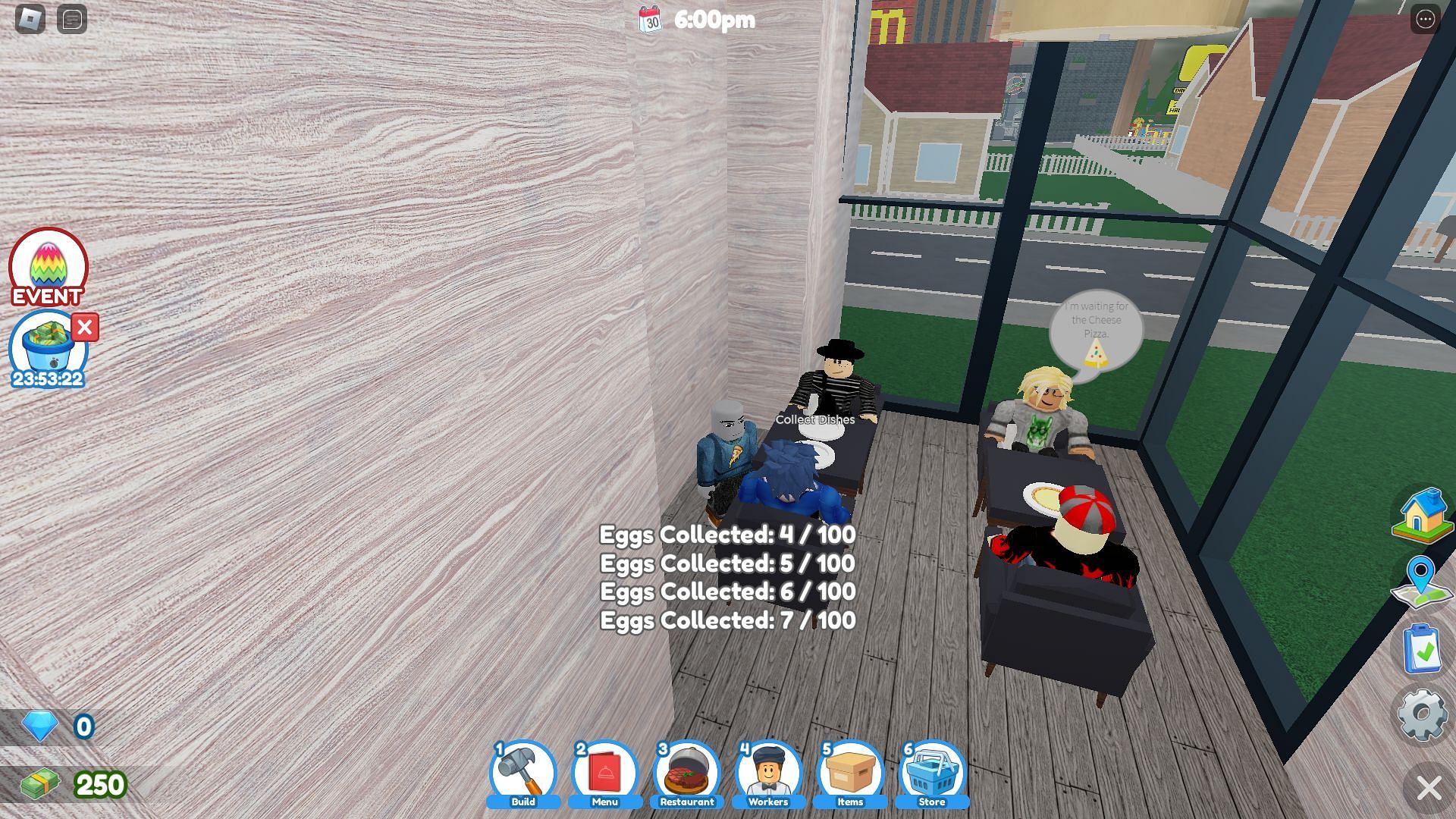 Collecting golden eggs for The Hunt (Image via Roblox)