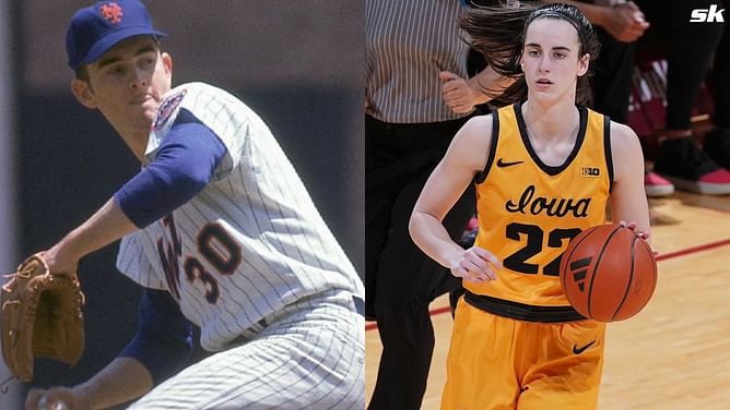 "GOAT watching the GOAT" - Fans ecstatic as MLB legend Nolan Ryan is in attendance for college basketball star Caitlin Clark's record-breaking pursuit