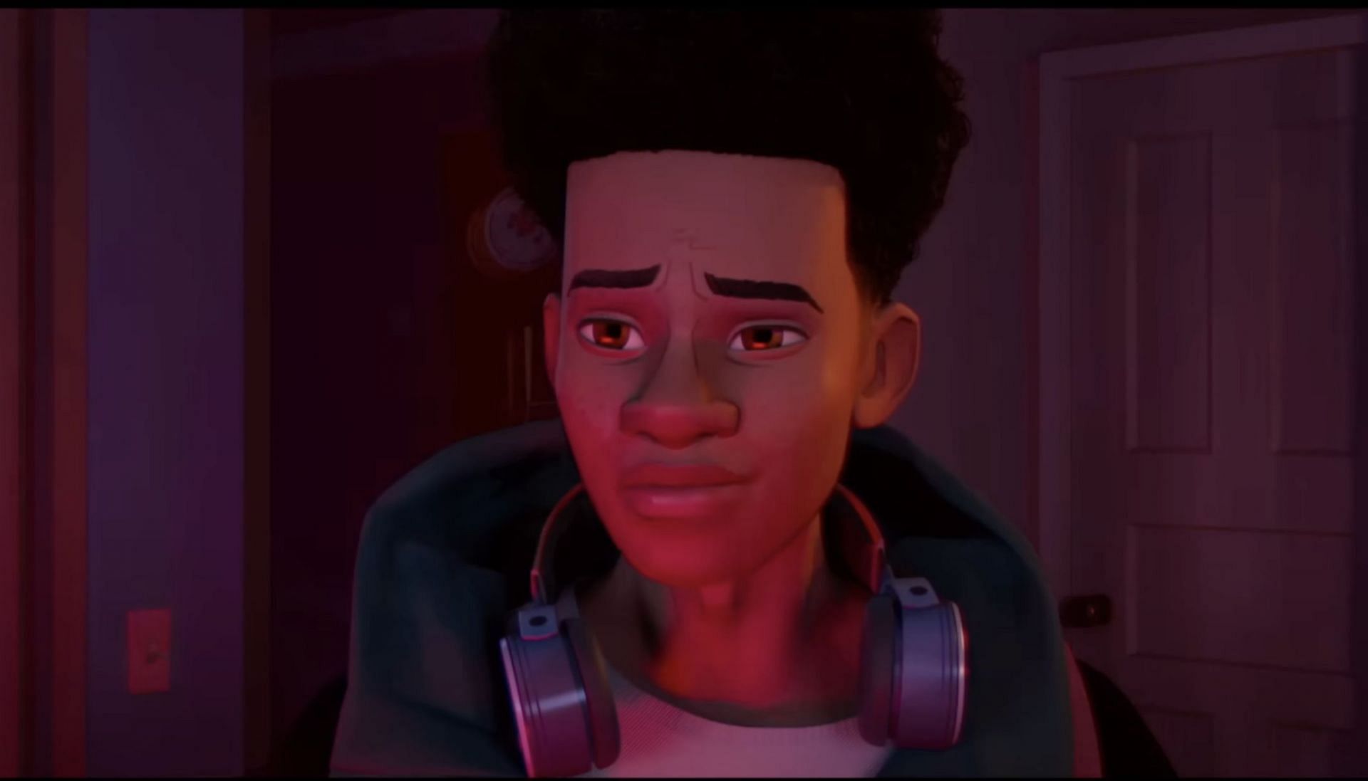 A still of Miles Morales from the short film. (Image via YouTube/@SonyPicturesEntertainment)