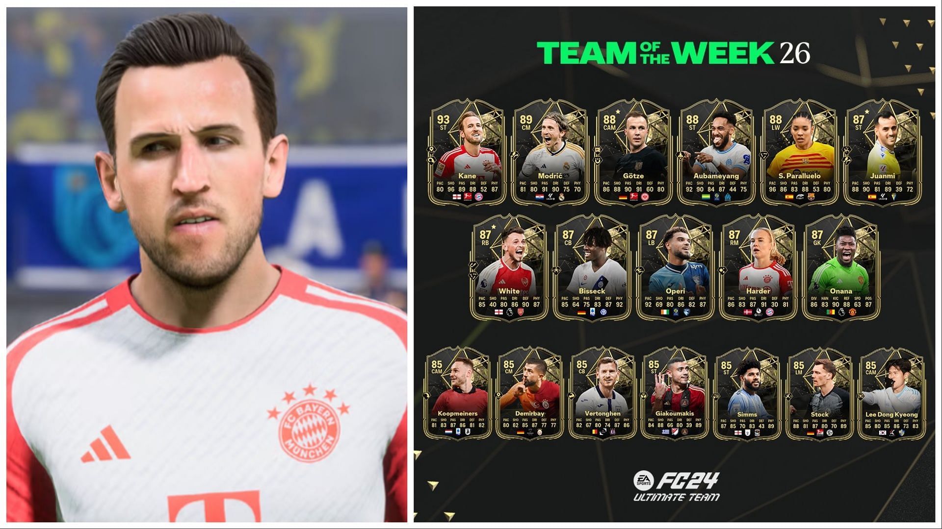 EA FC 24 TOTW 26 revealed; Modric and Kane receive special versions