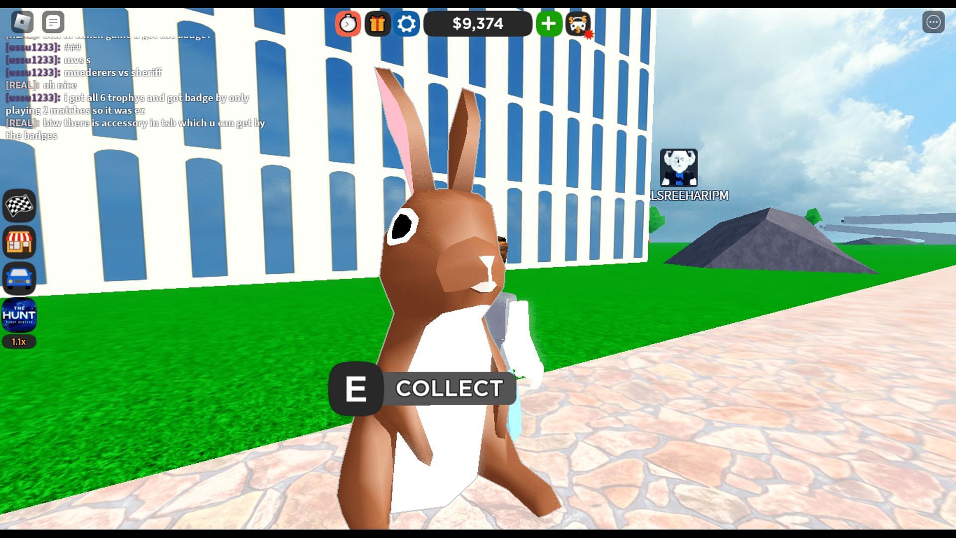 Gameplay screenshot from The Hunt quest in Car Dealership Tycoon (Roblox || Sportskeeda)