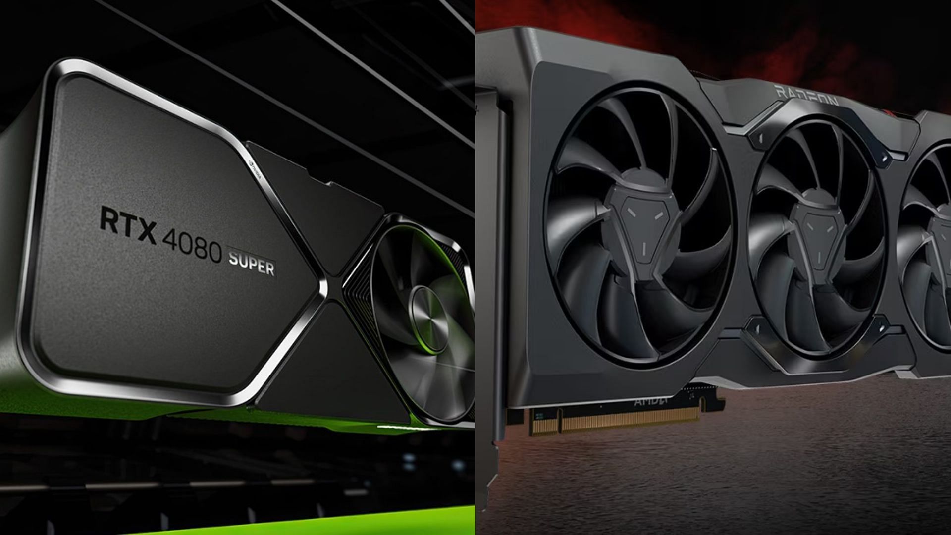 The Nvidia RTX 4080 Super and RX 7900 XTX are capable 4K GPUs (Image via Nvidia and AMD)
