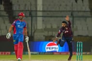 Shadab Khan in action (Image Courtesy: X/Pakistan Super League)