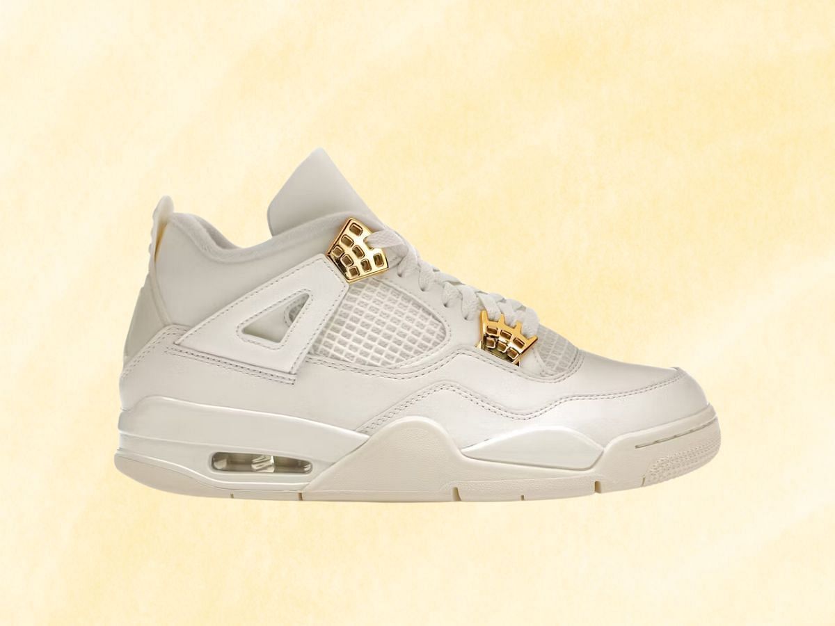 The Air Jordan 4 &#039;Metallic Gold&#039; (Image via StockX)