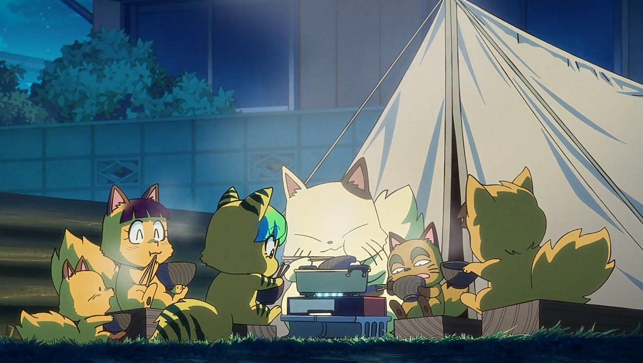 Foxes in the moonlight (Image via David Production)