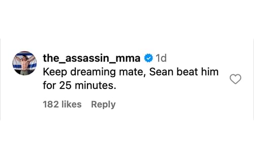 Shimon Smotritsky reacting to Israel Adesanya claiming he can beat both Sean Strickland and Dricus Du Plessis [via @espnmma on Instagram]