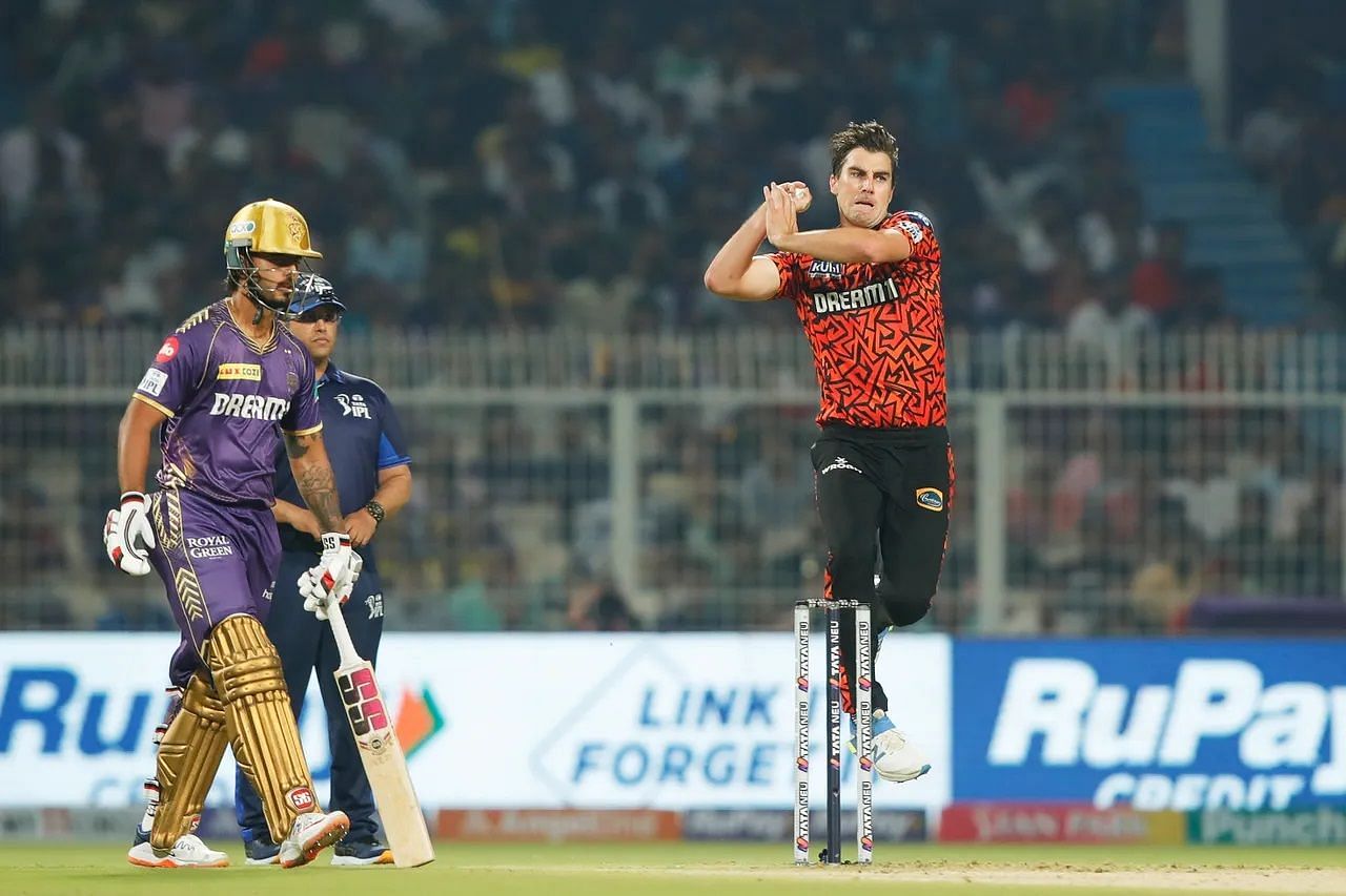 Pat Cummins registered figures of 1/32 in four overs against KKR. [P/C: iplt20.com]