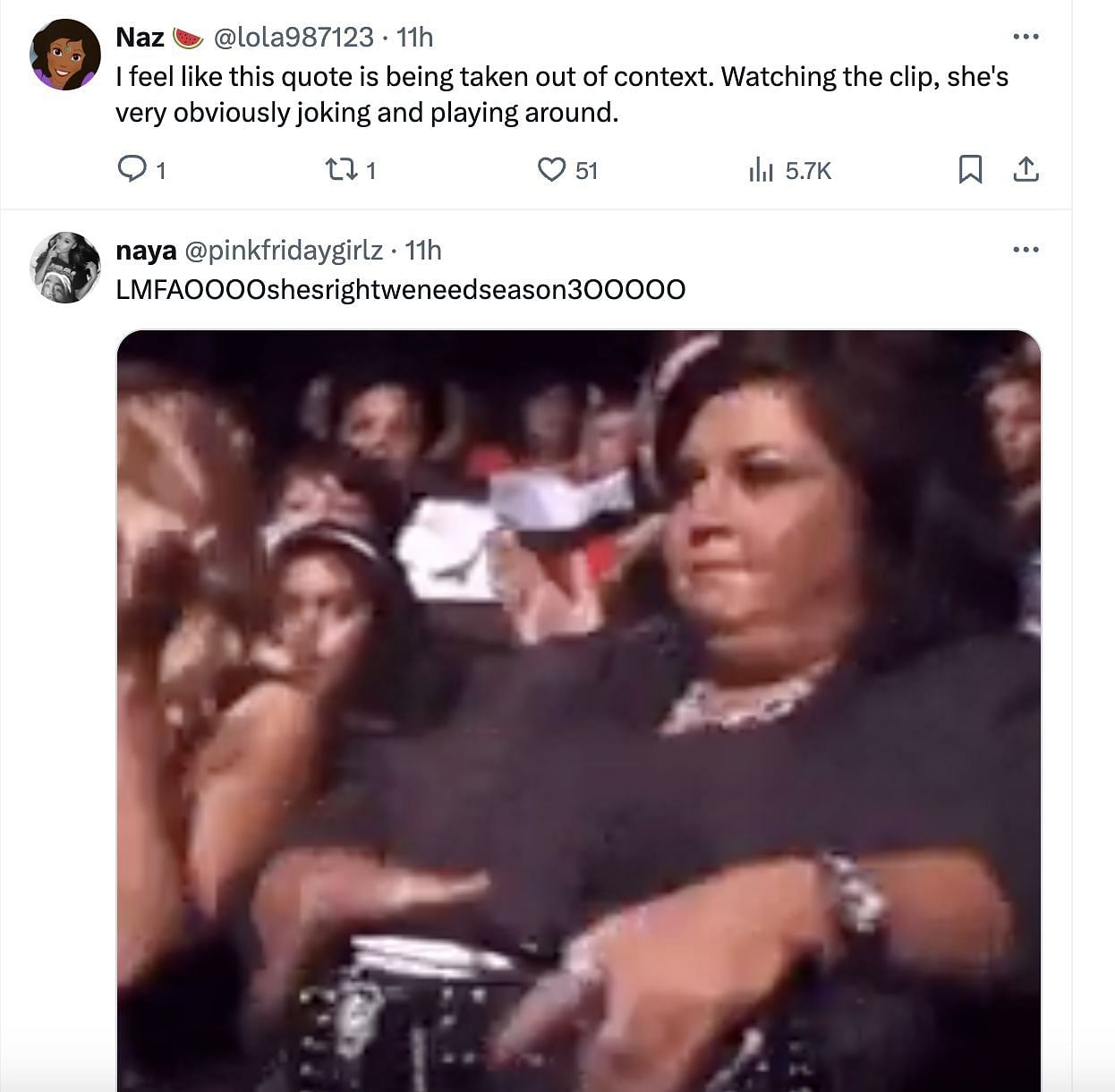 Netizens react to Nika&#039;s video. (Image via @PopCrave/X)