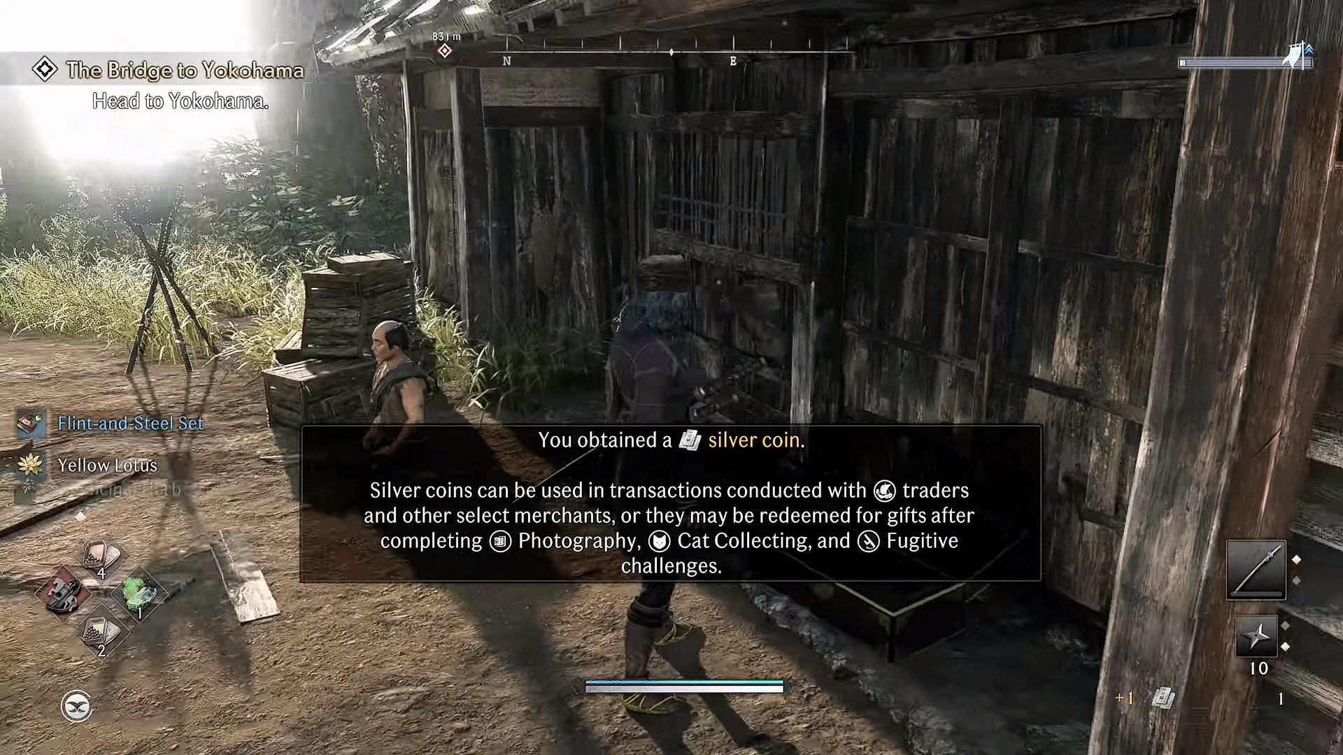 Saving up your Silver coins is one of the best beginner tips for Rise of the Ronin. (Image via Sony Interactive Entertainment|| YouTube/theRadBrad)