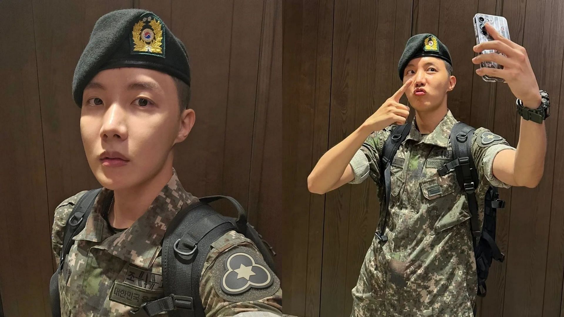 A soldier pens down meeting j-hope in their latest post (Image via Instagram/@uarmyhope)