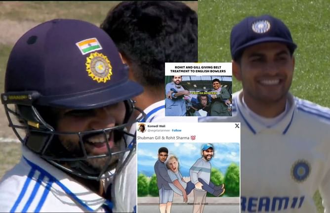 "England walo ko garden me ghumte hue pakad liya"- Top 10 funny memes after Rohit Sharma and Shubman Gill hit tons in 5th IND vs ENG Test