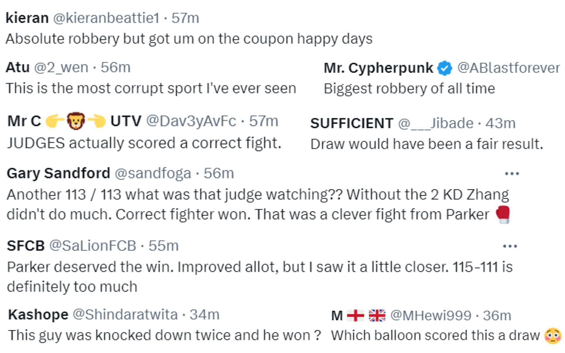 Screenshots courtesy of @MatchroomBoxing on X