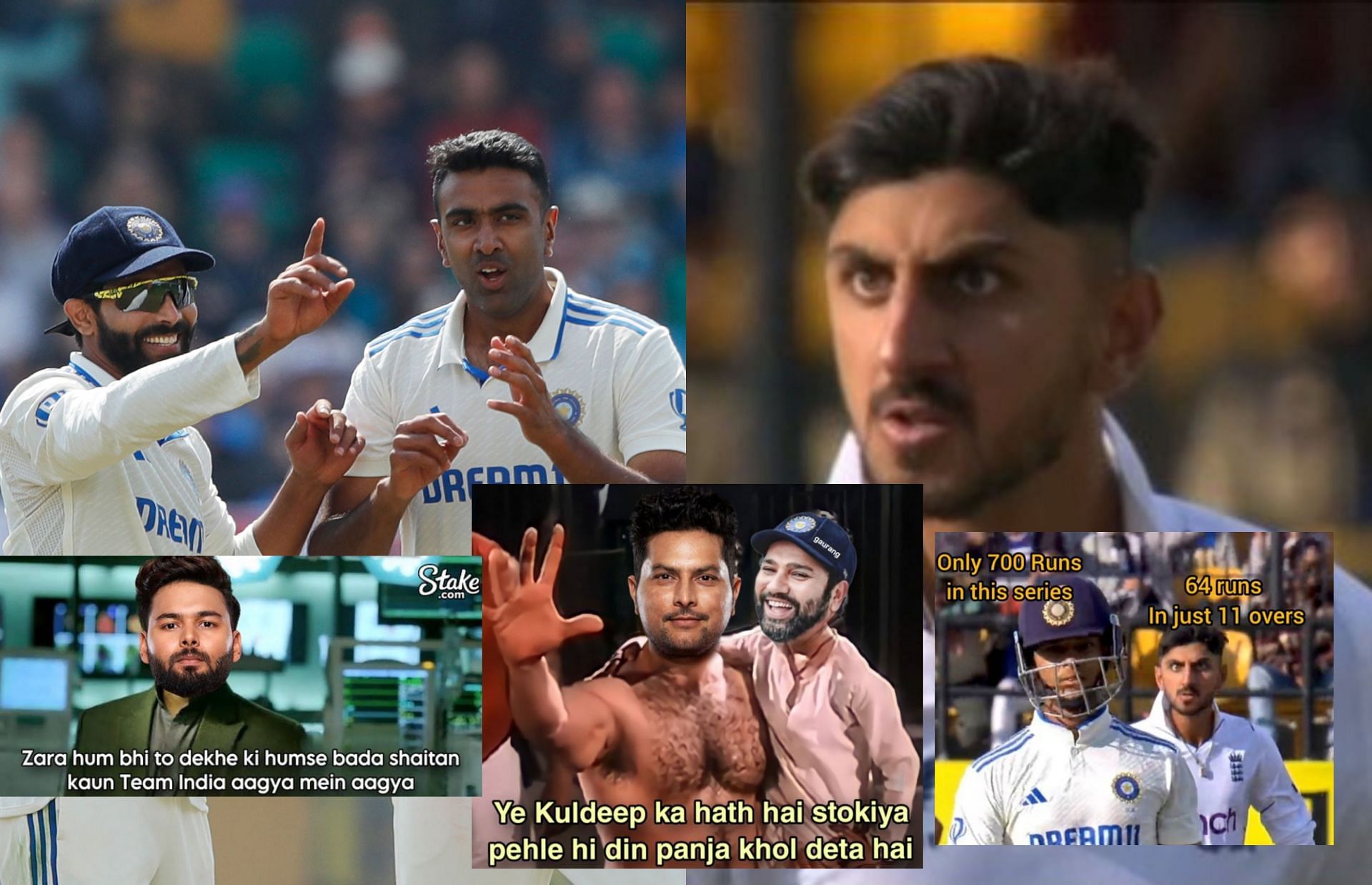 Fans react after day 1 of 5th Test in Dharamshala.