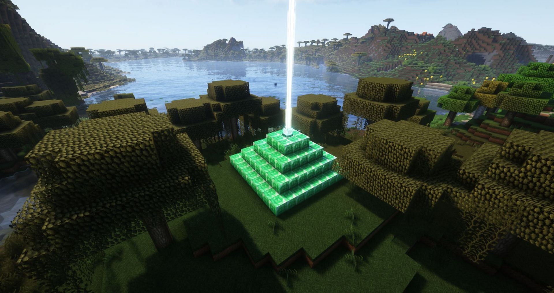 Full-power beacons can be quite expensive (Image via Mojang)