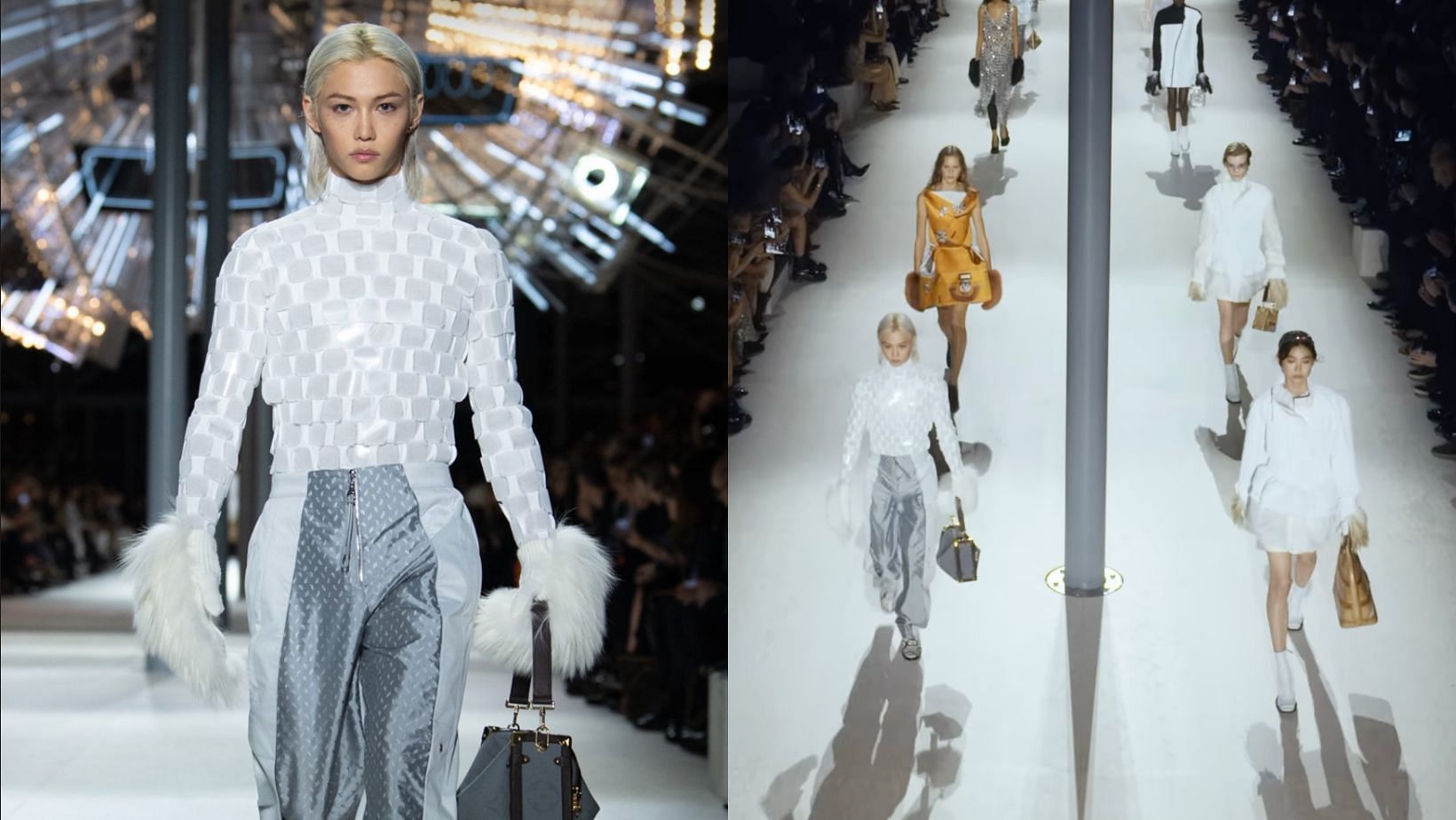 Stray Kids&rsquo; Felix becomes the first 4th Gen idol to debut on the runway for Louis Vuitton at Paris Fashion Week 24/25. (Images via Instagram/@louisvuitton)