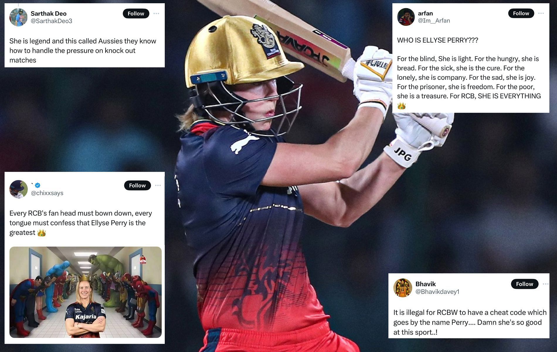 "One woman show" Fans erupt as Ellyse Perry stars for RCB in WPL 2024