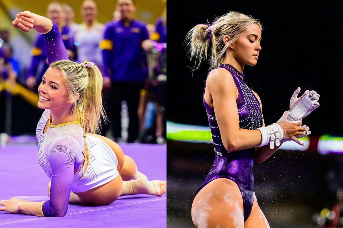 Olivia Dunne makes her presence known in New Orleans via stellar gymnastic moves