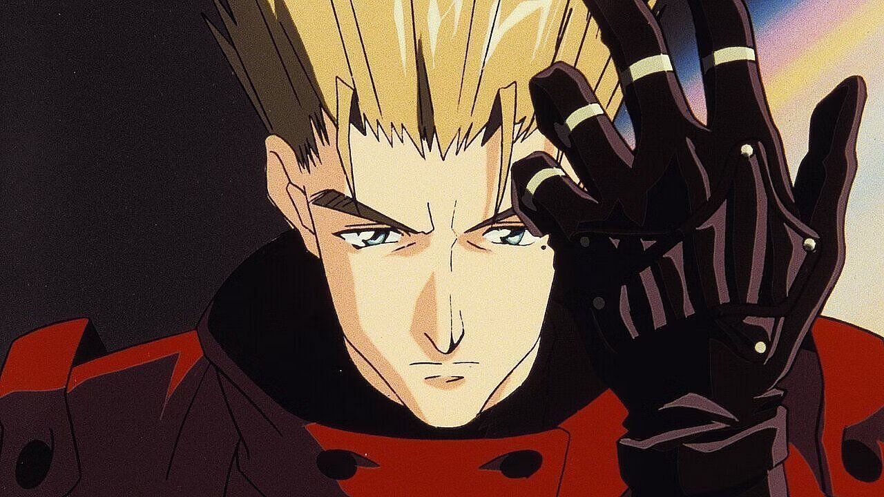 Vash the Stampede in the 90s anime version (Image via Madhouse).