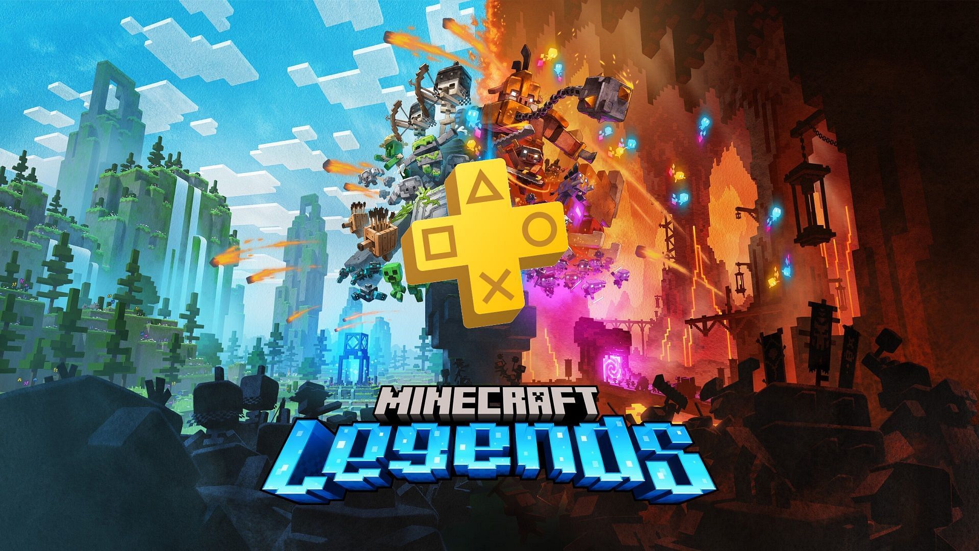 Minecraft Legends is coming to PlayStation Plus 
