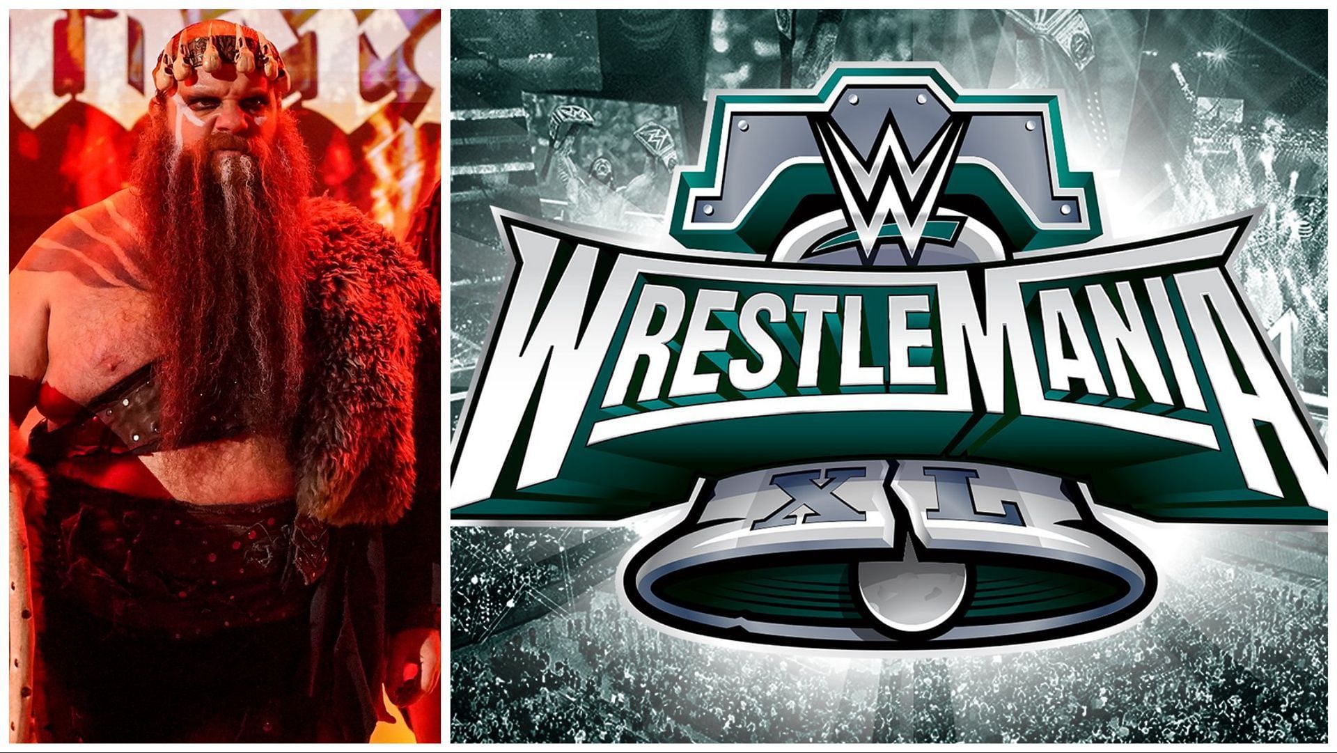 Ivar heads to the ring on WWE RAW, the official logo for WWE WrestleMania XL