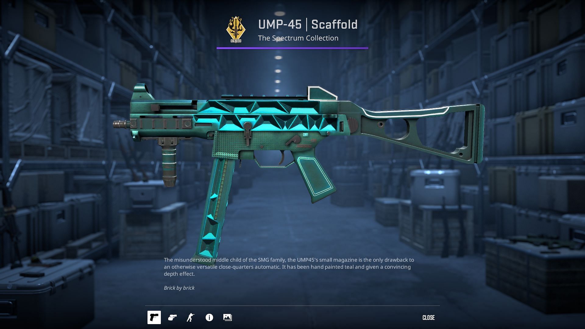 UMP-45 Scaffold (Image via Valve)