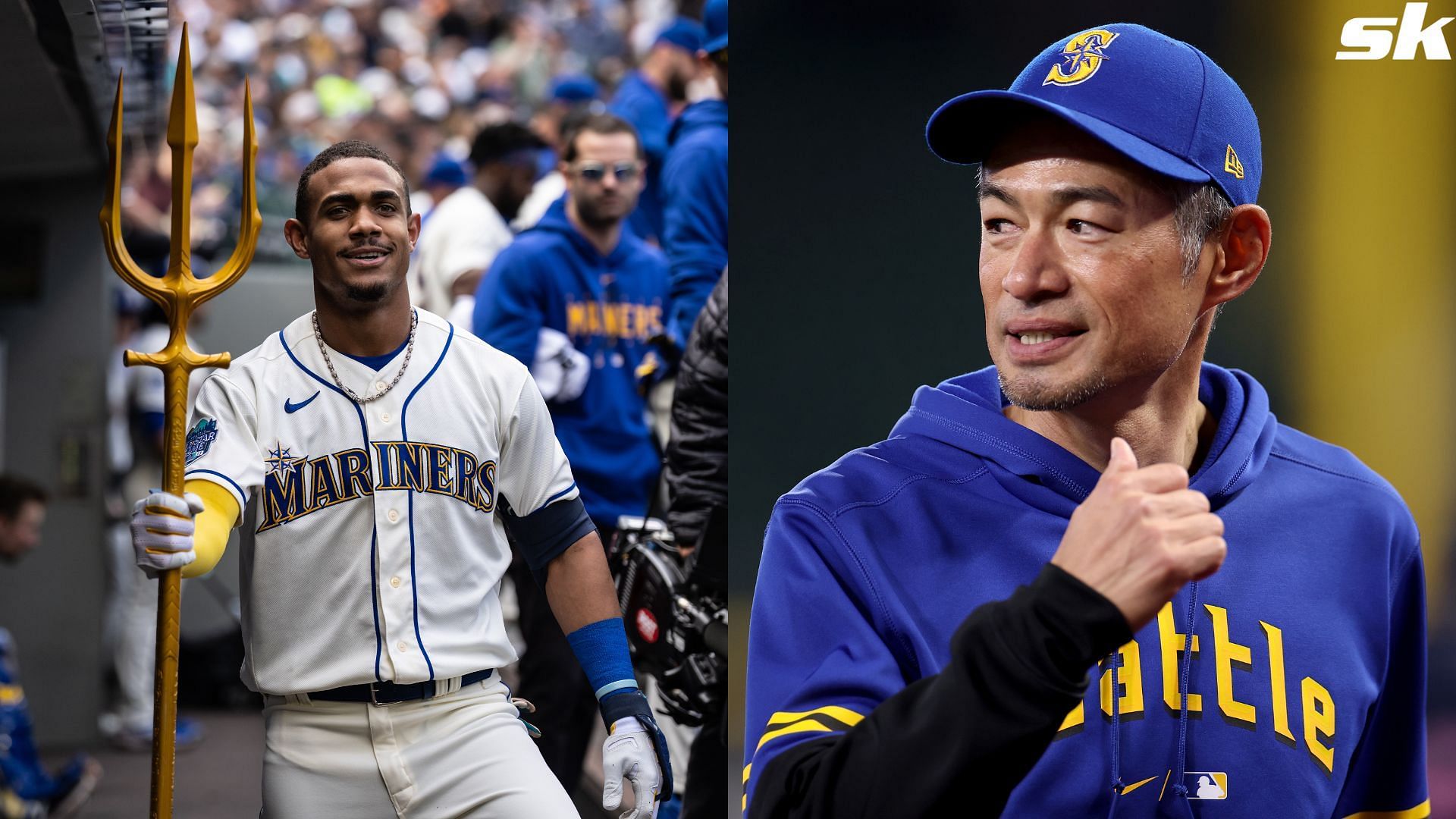 Julio Rodriguez bonds with Mariners icon Ichiro Suzuki in hilarious advert ahead of Opening Day