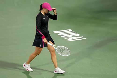 Iga Swiatek at the 2024 Dubai Tennis Championships - Getty Images