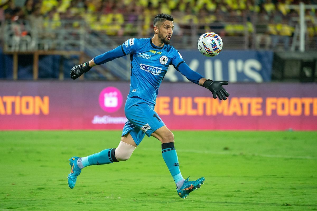 Vishal Kaith didn&#039;t have a good game today (Image courtesy: ISL media)