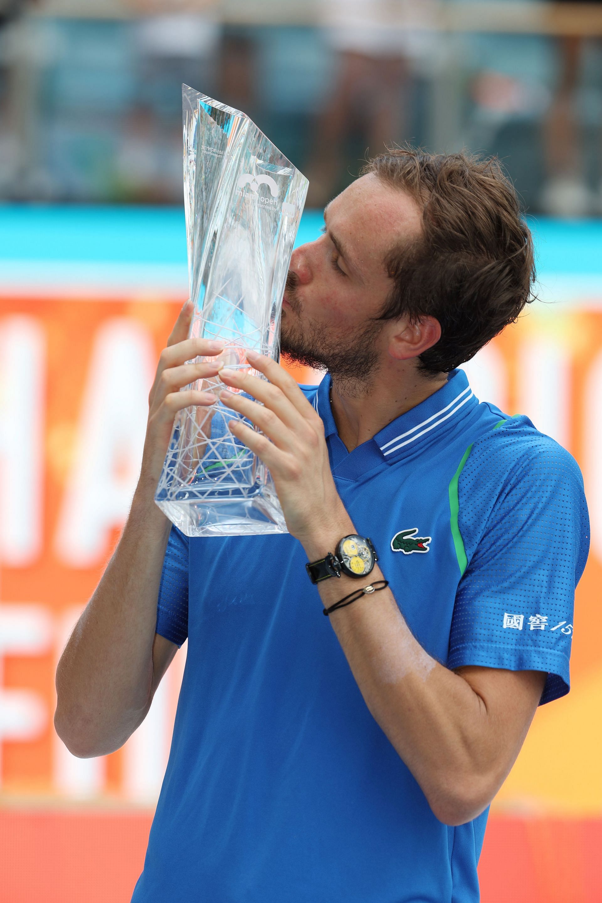 Dannil Medvedev after winning the Miami Open in 2023