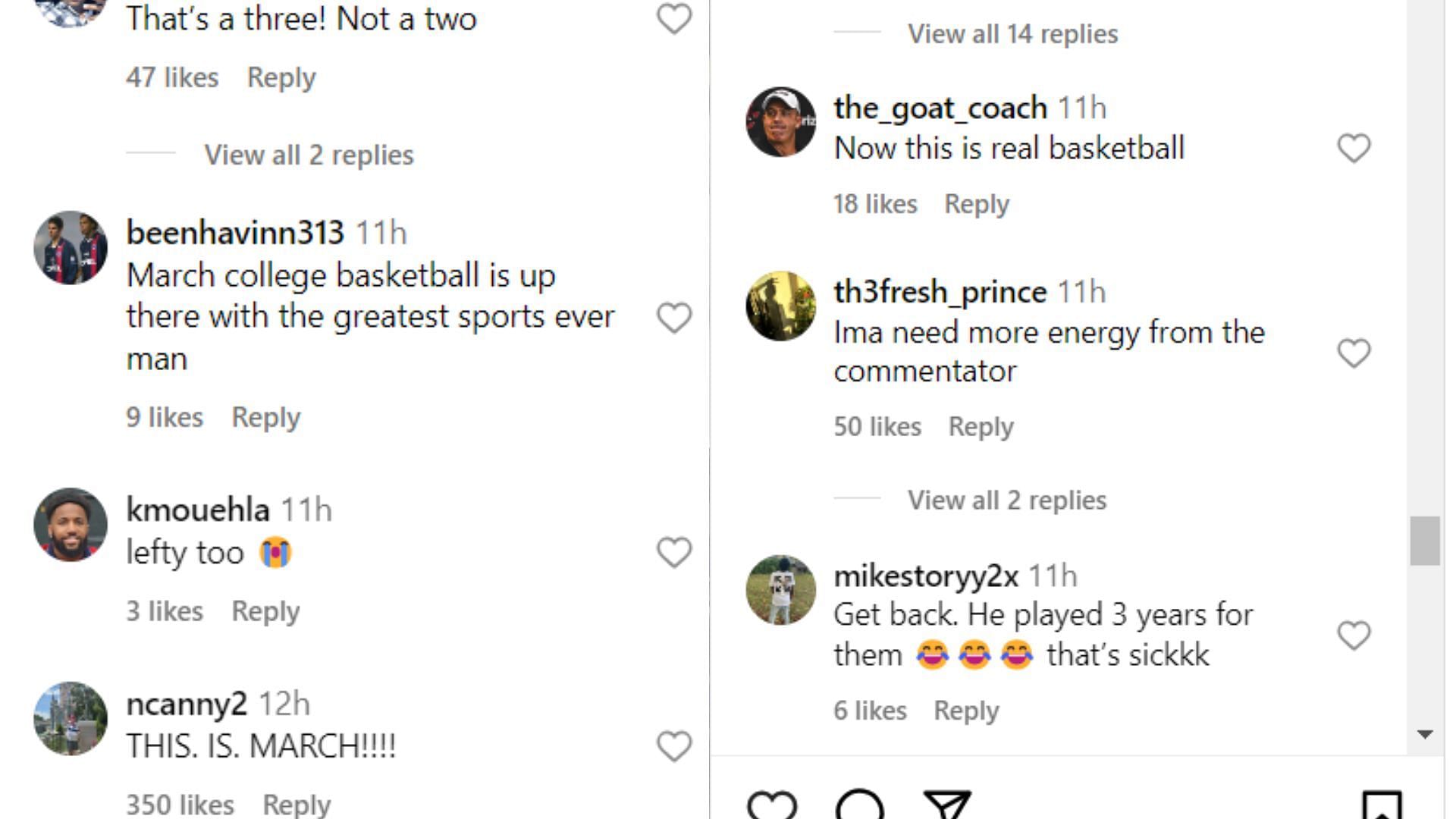 More reactions on KJ Johnson&#039;s shot