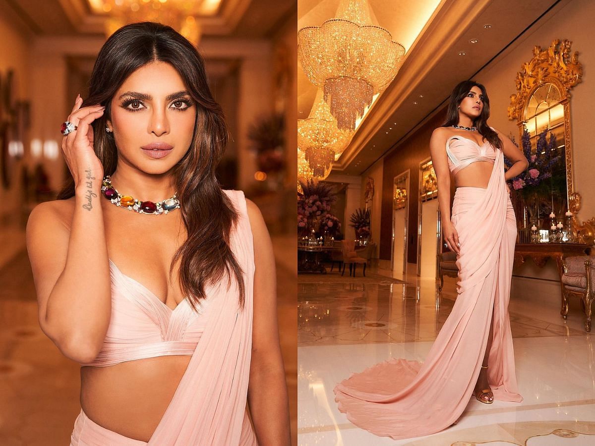 Priyanka Chopra&rsquo;s look for Bvlgari Holi event wins the internet (Image via Instagram/@priyankachopra)