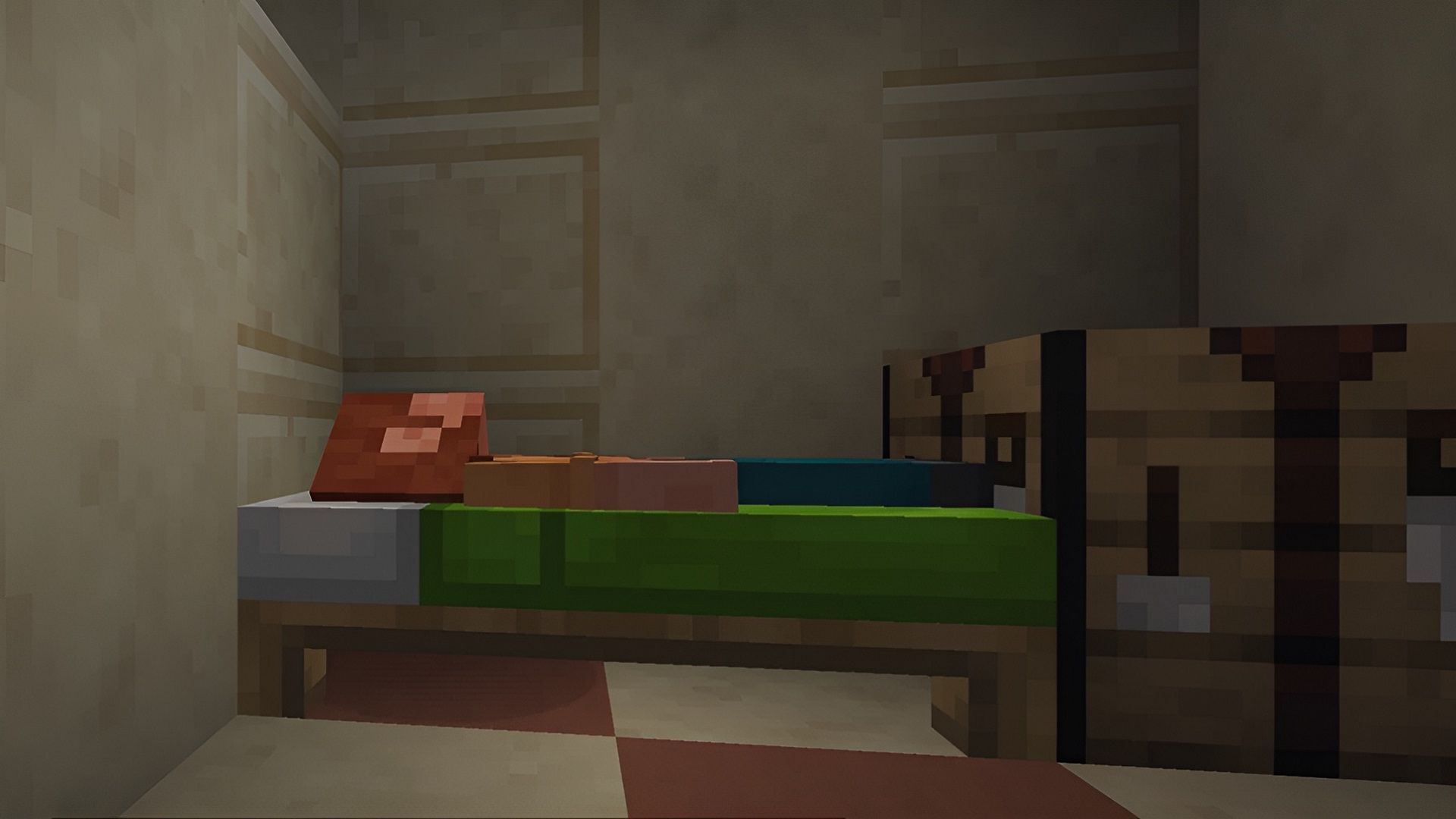 Keeping a bed handy isn&#039;t just useful for resting while in a Minecraft player&#039;s base (Image via Mojang)