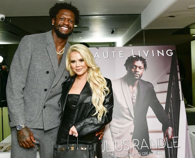 Julius Randle’s wife Kendra flaunts $13179 Chanel bag whilst shooting for $9.6 billion shoe company