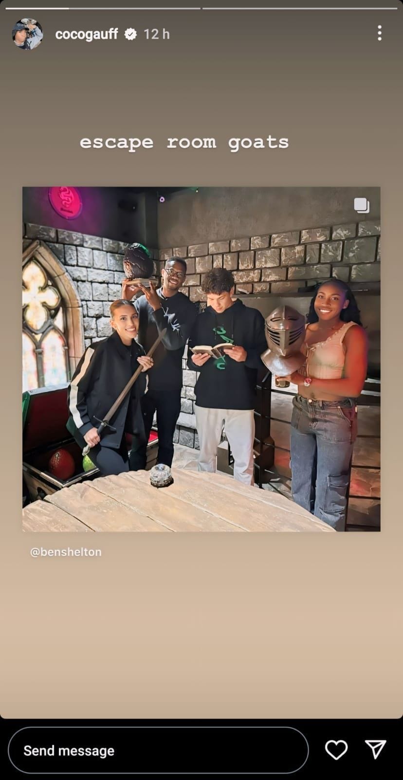 “Escape room goats” Ben Shelton gives a peek into his adventures with(01)