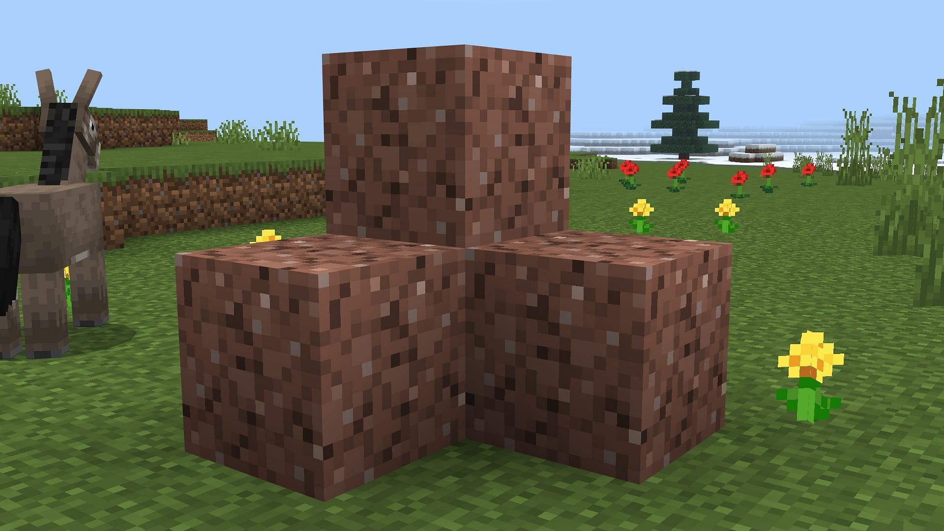 Granite is one of the most common stone blocks that can receive more features (Image via Mojang Studios)