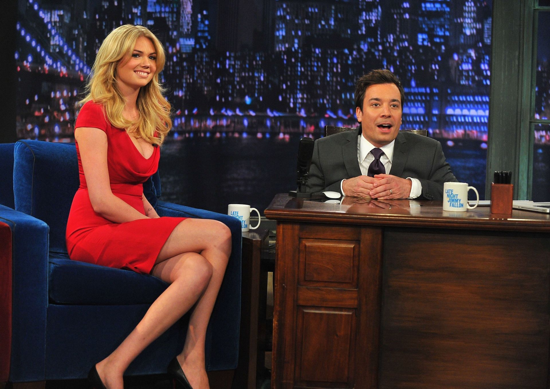 Kate Upton Visits &quot;Late Night With Jimmy Fallon&quot;