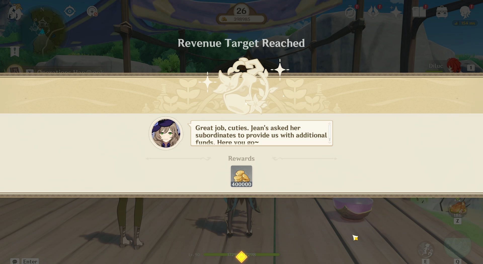 Reach revenue target to get Funds from sponsors (Image via HoYoverse)